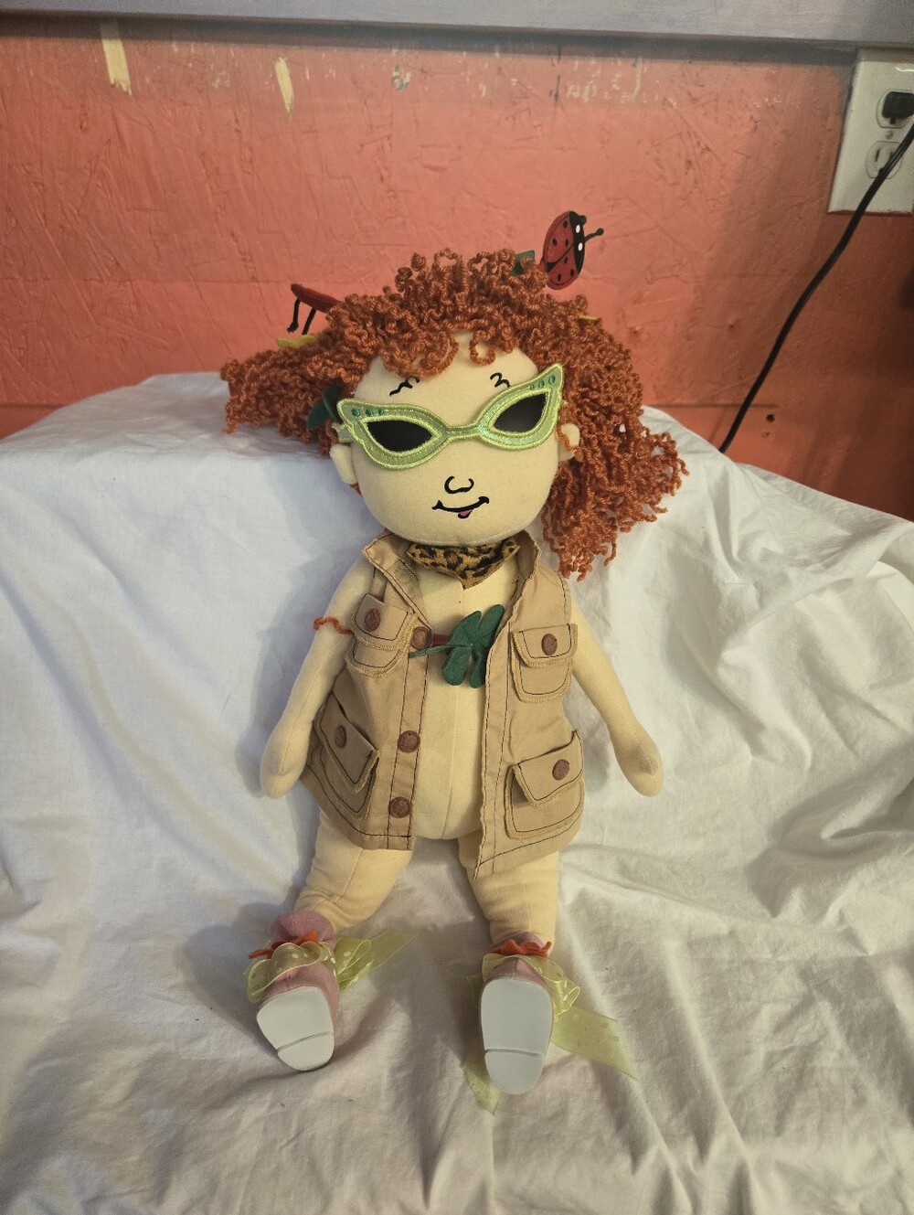 Madame Alexander Fancy Nancy Plush Doll 18" Explorer Incomplete Outfit